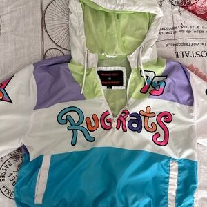 Members Only Rugrats Windbreaker with Multicolor Design